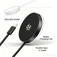 Chargeur sans fil 3-en-1 PD 15W 25W à charge rapide, station de charge pliable de bureau pour téléphone, montre connectée, écouteurs, certifié CE FCC, logo OEM, magnétique