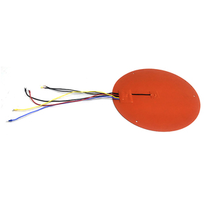 ALXD Eléments chauffants industriels à haute température 90w 12v/24v coussin chauffant électrique flexible en silicone Tapis chauffants de forme ronde - Product Image 3