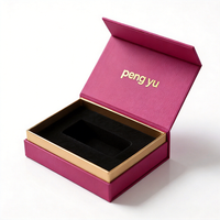 Boîte cadeau en carton recyclé avec logo de marque personnalisé en estampage à chaud pour l'emballage en gros, de haute qualité, écologique