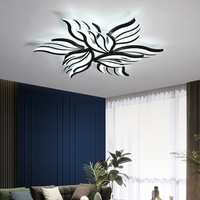 Nouvelle Plafonnier LED Moderne en Acrylique 2026 avec Télécommande, Lumière Chaude et Blanche Dimmable pour Chambre, Salon, Bureau, Faible MOQ