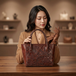 Sac à main en cuir véritable de haute qualité BS INTERNATIONAL pour femmes, avec fermeture éclair, multi-sangles, grande capacité, pour la Saint-Valentin - Product Image 1