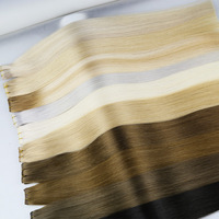 Extensions de cheveux russes Lesttyhair, fines et invisibles, pour extensions de cheveux Remy, double trame, micro-liens, ultra-fines