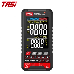 Multimètre numérique intelligent TASI TA804B avec écran LCD couleur, modes automatique/manuel, 6000 comptes, 600V AC/DC, test de fréquence, usage industriel et domestique - Product Image 2