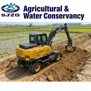 Excavatrice sur pneus de qualité supérieure, godet de 0,3 m³, profondeur de 3824 mm, pour la gestion critique de l'eau en agriculture - Product Image 2