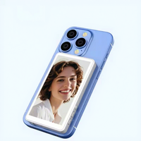 Lumière magnétique pour selfie de téléphone compatible avec iPhone Magsafe, lumière de remplissage d'anneau de selfie LED à 360 °