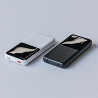 Banque d'Alimentation à Double Câble Intégré avec Affichage Numérique 10000 mAh Recharge Rapide 12V pour Téléphone Portable Type C
