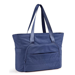 Mode féminine quotidienne grand <span class=keywords><strong>sac</strong></span> fourre-tout <span class=keywords><strong>de</strong></span> <span class=keywords><strong>sport</strong></span> fermeture à glissière <span class=keywords><strong>sac</strong></span> à provisions Portable avec doublure en Polyester en Nylon - Product Image 4