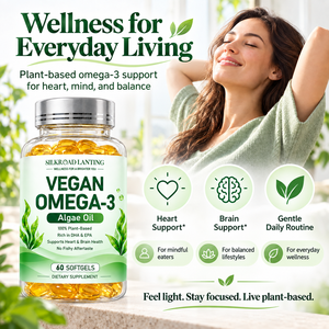 Cápsulas Blandas de Aceite de Algas Omega-3 Veganas Personalizables con DHA y EPA para el Apoyo de la Salud del Cerebro y el Corazón, 60 Unidades - Product Image 2