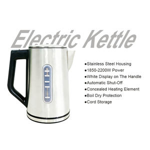 <span class=keywords><strong>Ensemble</strong></span> petit-déjeuner rétro 3 pièces en acier inoxydable : <span class=keywords><strong>bouilloire</strong></span> électrique, <span class=keywords><strong>grille</strong></span>-<span class=keywords><strong>pain</strong></span>, cafetière à filtre 2 tranches, noir, pour la maison - Product Image 3