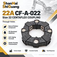Accouplement souple en caoutchouc CF-A-022 à arbre torsionnel, avec inserts métalliques en caoutchouc hautement élastique pour transmission de puissance de moteur et de pompe