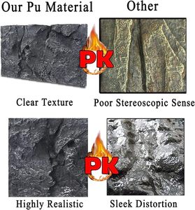 Aangepaste Grootte Fish Tank Achtergrond 3d <span class=keywords><strong>Rock</strong></span> Decoratie Voor <span class=keywords><strong>Aquarium</strong></span> Terrarium - Product Image 6