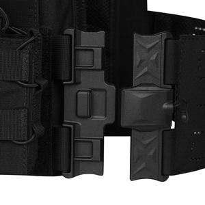 Chaleco táctico modular ligero con sistema MOLLE cortado a láser, chaleco portaplacas de liberación rápida, chaleco táctico duradero de alta calidad. - Product Image 6