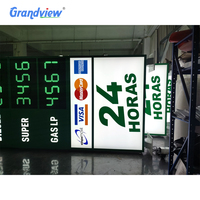 Panneau de Pylône Lumineux en Acrylique Led Direction Enseigne de Pylône Extérieur Led Imperméable Signalisation de Pylône Publicitaire