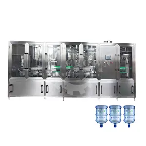 Estação de recarga de água automática de 5 galões, máquina de enchimento de potes de 20l, custo de planta mineral