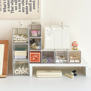 Acrylic Drawer Type Transparent Desk Organizer For Stationery Small Items Student Use - Product Image 4