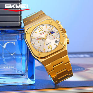 OEM Customize Logo Luminous Stainless Steel Quartz Wristwatches 5ATM Waterproof New Design Square <b>Men</b> Wrist <b>Watches</b> Reloj - Product Image 4