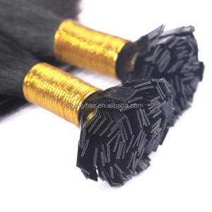 Calidad de Salón Europeo doble dibujado cabello virgen queratina punta plana extensión de cabello al por mayor directo de fábrica cabello humano Real - Product Image 5