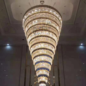 Lustres en cristal K9 modernes et luxueux, à montage au plafond, avec lampe LED, petites tailles pour hôtel, villa - Product Image 1