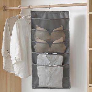 Bolsa de Almacenamiento Colgante de Doble Cara, Organizador Plegable Multifuncional para Ropa Interior y Calcetines, Almacenamiento Plegable - Product Image 6