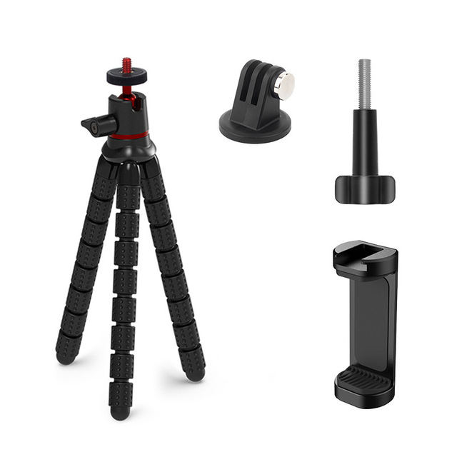 Modular Flexible Gorilla Tripod Set: Adjustable Wrappable Leg Mini Tripod Mount for Mobile Phone/Action Camera On-the-Go Creator