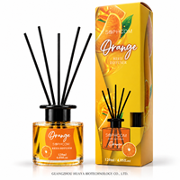 Diffuseur de parfum d'ambiance en bouteille de verre avec bâtonnets en fibre, décor aromatique, fournisseur en gros, usine de marque privée, export
