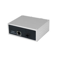 Switch Jaringan T-shield Kelas Industri 2-Port 4Gbps SFP Mini Din Rail IP40 Dukungan VLAN Rentang Suhu Ultra-lebar