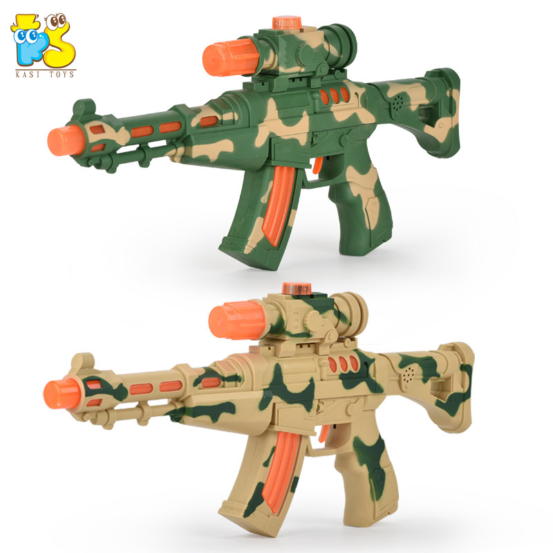 Pistolet en plastique pour enfants, jouets pour enfants, arme électrique de camouflage, son et lumière, vibration, pour garçons