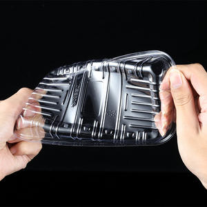 Produsen Oem Kemasan Makanan Sekali Pakai Baki Plastik Pet untuk Pajangan Supermarket Makanan - Product Image 2