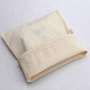 Pochette en coton réutilisable imprimée sur mesure, sac à cordon en lin, sac de rangement anti-poussière tendance, sac cadeau, sac de voyage, sac à linge - Product Image 4