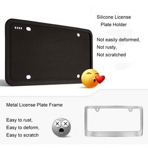 Silicone Protective <b>Frames</b> Mounting Hardware Screws Caps <b>License</b> Plate - Product Image 3