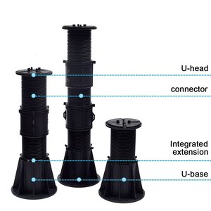 Pied de support en plastique recyclé résistant au vent et durable pour terrasses, idéal pour les projets écologiques - Product Image 2