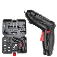 Tournevis électrique multifonction rechargeable sans fil au lithium-ion, ensemble d'outils de perçage pour le bricolage et l'amélioration de la maison