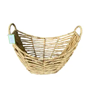 Wholesale Woven Seagrass Food Fruit Vegetable Baskets Storage Basket Household Seagrass Trays Handmade Made In Viet Nam