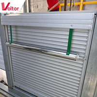 Porte enroulable légère en aluminium pour camion, fourgonnette, remorque, simple ou double couche, levage manuel, gris argenté, taille personnalisée, directement de l'usine