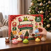 Boîte mystère de compte à rebours de Noël transfrontalière, Jouet de Noël DIY, Boîte mystère de jouets compressibles en forme de nouilles, Calendrier à déchirer à la main, Perforateur