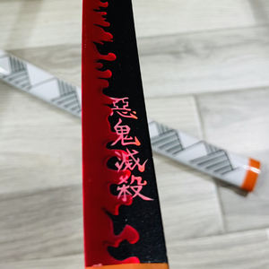 USB Typle C Rechargeable Lumineux Jouet Épée Demon Slayer <span class=keywords><strong>Rengoku</strong></span> Kyoujurou <span class=keywords><strong>Katana</strong></span> 104cm - Product Image 2