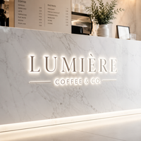 Letrero Acrílico Grabado Personalizable con Logotipo de Empresa, Mini Pantalla LED, Letras Iluminadas Multicolor, AC/DC