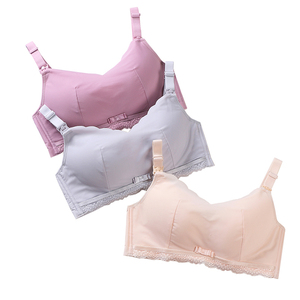 Whosale libero di taglio del merletto di bowknot di maternità reggiseno push up prevenire il rilassamento wireless anteriore aperto di cura del reggiseno della biancheria <span class=keywords><strong>intima</strong></span> - Product Image 4