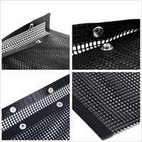 2021 nuovo Barbecue Grill Mat Non-stick PTFE Fibra di Vetro Tessuto di Griglia per Barbecue Sacchetto Della Maglia