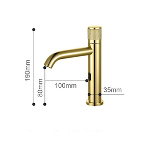 Grifo Inteligente <span class=keywords><strong>con</strong></span> <span class=keywords><strong>Sensor</strong></span>, Grifo de Lavabo de un Solo Orificio Montado en Cubierta, Grifos de Lavabo de Acero Inoxidable 304 <span class=keywords><strong>con</strong></span> Válvula de Cerámica - Product Image 6