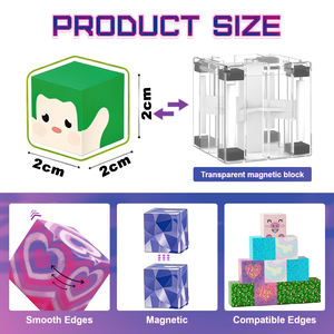 Nouvel ensemble de blocs de construction magnétiques 3D populaires 2026 – Jouets cubes magnétiques « Mon Monde » pour enfants – Mini blocs de construction magnétiques magiques d'Halloween - Product Image 4