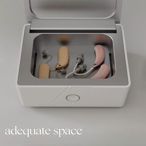 Le kit de boîte à lumière ultraviolette pour appareil auditif, séchoir électronique et déshumidificateur, élimine l'humidité de la sueur des appareils auditifs - Product Image 2