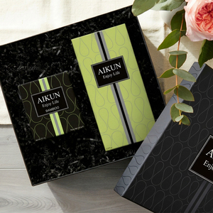 Aikun Graphic Styled Premium Aroma Reed Diffuser Glass <b>Candle</b> Assortment With Gift Box For Brand Promotion Custom Orders - Product Image 2