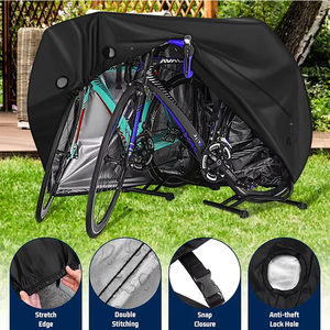 Cubierta impermeable para lluvia de bicicleta al aire libre de poliéster, cubierta antipolvo para motocicleta de material Oxford resistente a los rayos UV - Product Image 2