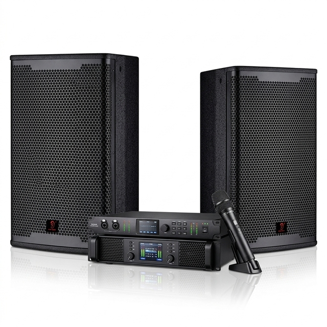 15 Inch Professional Speaker Full Set KTV Entertainment Audio Loudspeaker Church Audio Sound Equipment Amplifiers Speaker