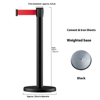 1.0m PVC fil barrière publicitaire clôture rétractable file d'attente contrôle isolation ceinture pour centre commercial extérieur contrôle des foules événement Mobile