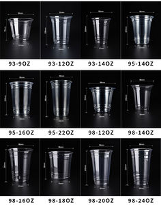 Gobelets à café jetables en plastique PET transparent personnalisés avec logo, couvercles pour boissons froides (certifiés QS/ISO9001, impression UV/sérigraphie) Boba Tea - Product Image 5