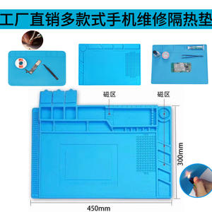 Réparation électronique avec coussin magnétique Tapis de table en silicone pour ordinateur portable BGA Tapis en silicone souple - Product Image 3