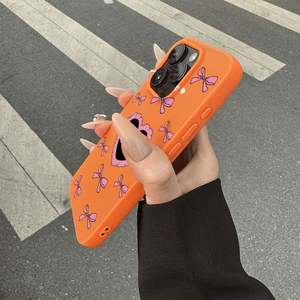 Funda para Teléfono con Lazo de Amor para iPhone 11, iPhone 13, 15, 14, 12, 16, 17 Pro Max, 14, 15 Plus, Antigolpes, Suave, con Diseño de Corazón y Lazo - Product Image 3