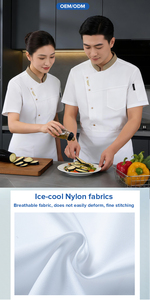 Giacca da Chef all'Ingrosso, Uniforme da Capo Chef, Abbigliamento da Cucina per Ristoranti e Hotel, Camicia da Chef per Catering e Servizi Alimentari - Product Image 5